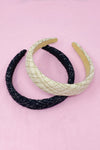 Quilted Pearl Headband