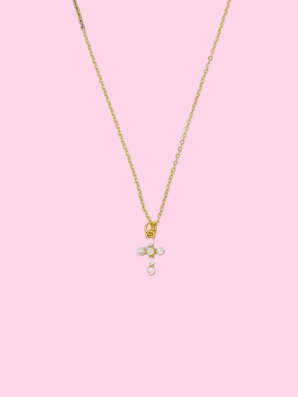 Pearl Cross Necklace