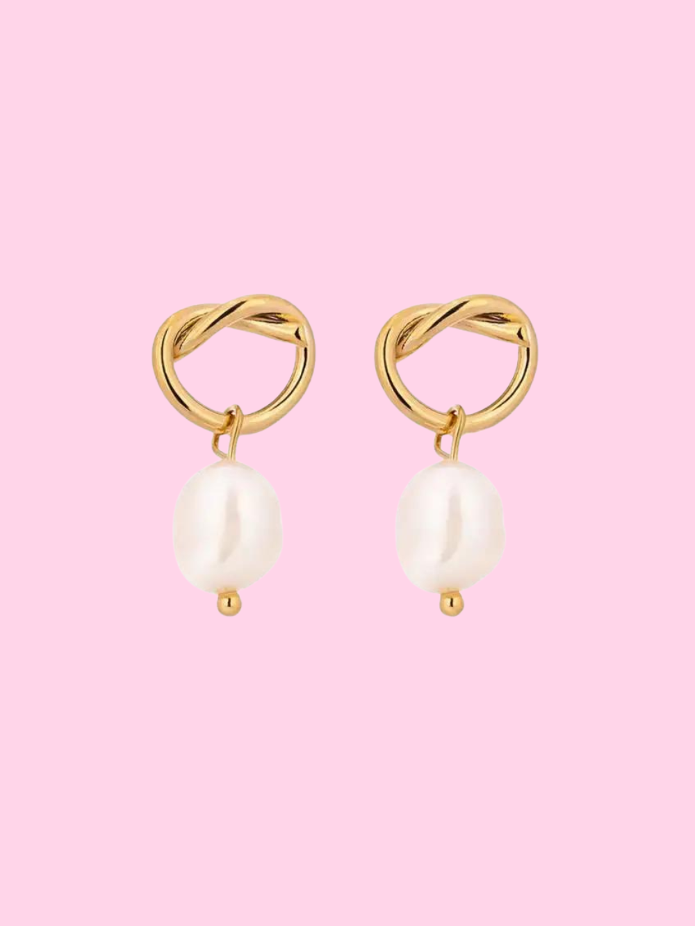 Pearl Knot Earrings