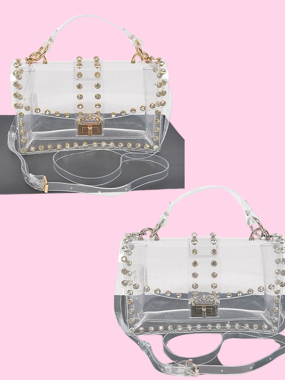 Clear Studded Bag