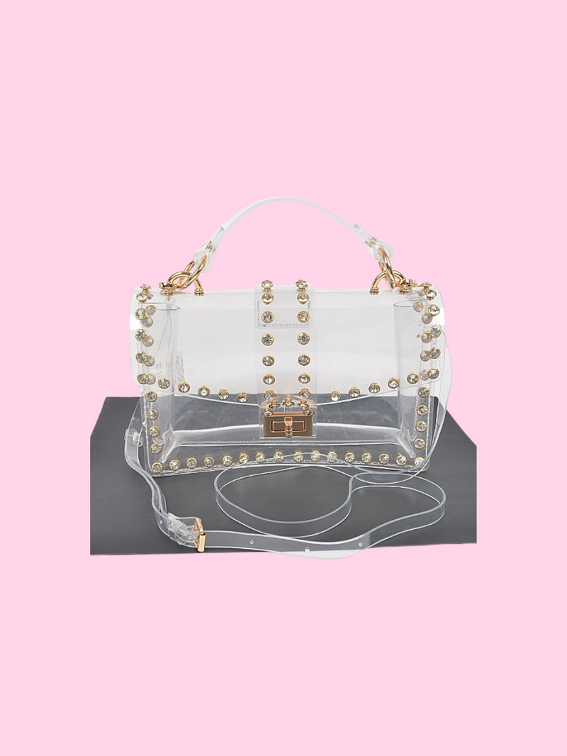 Clear Studded Bag